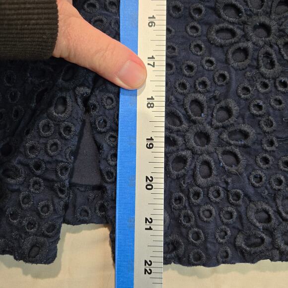 J. Crew Black Eyelet No. 2 Pencil Skirt Size 6 Officecore - Picture 6 of 10